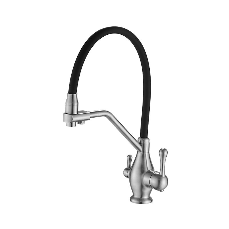 dual handle kitchen water taps