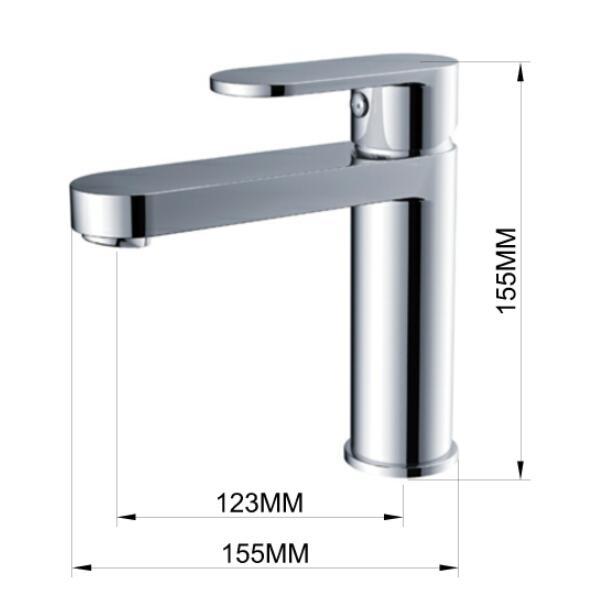 Contemporary basin faucet mixer