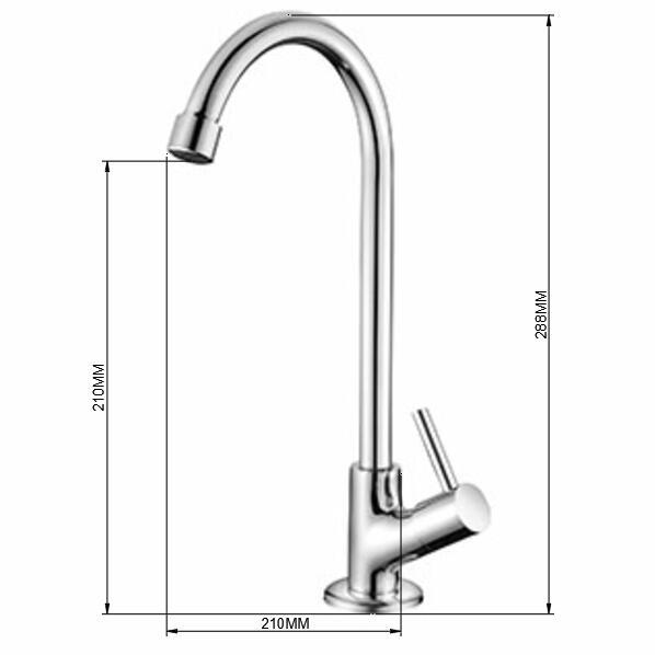 Cold water kitchen tap