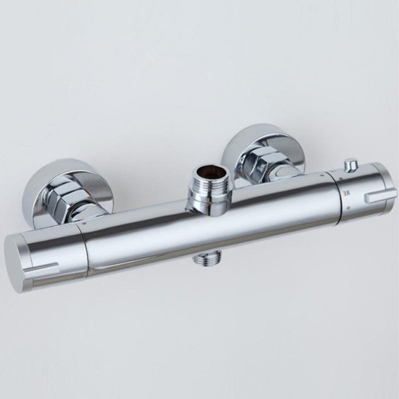 Square thermostatic shower faucets