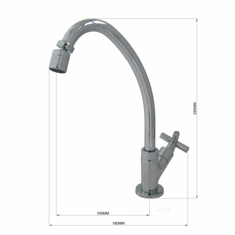 Single hole cold water kitchen sink tap