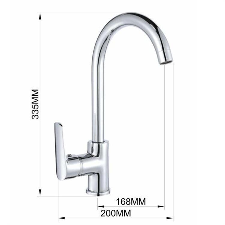 Brass Single Handle Kitchen Sink Water Taps