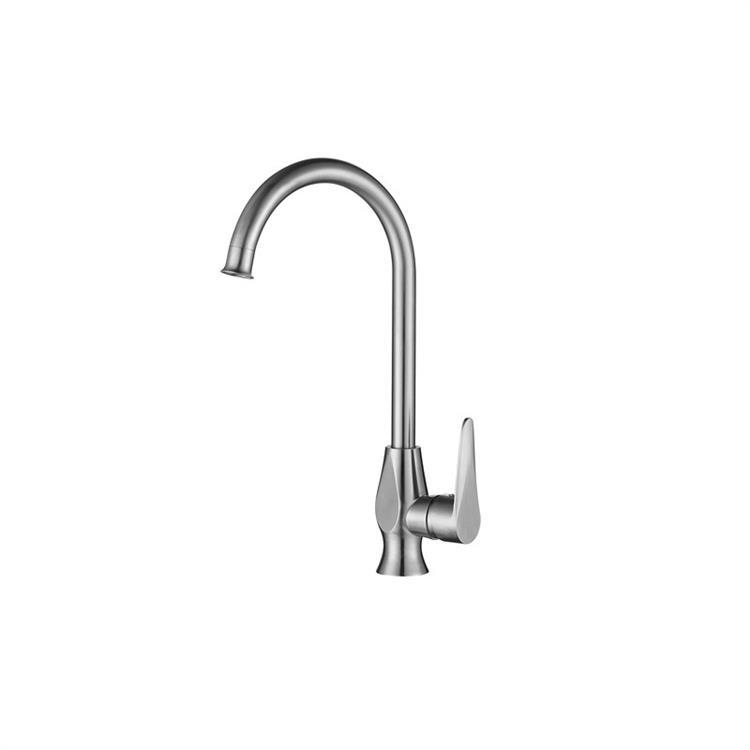 304SUS Single Handle Kitchen Sink Faucet