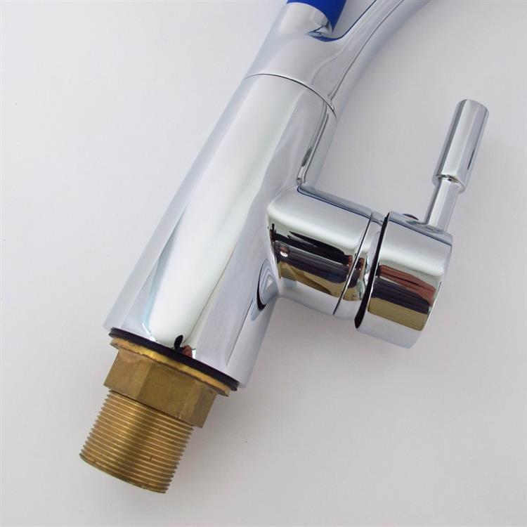 2-way blue silicon rubber kitchen water faucet