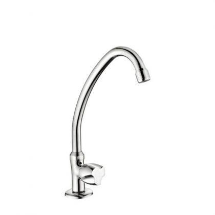 Deck mounted cold water kitchen water faucet