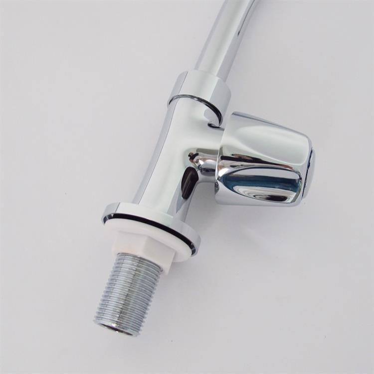 Deck mounted cold water kitchen faucet