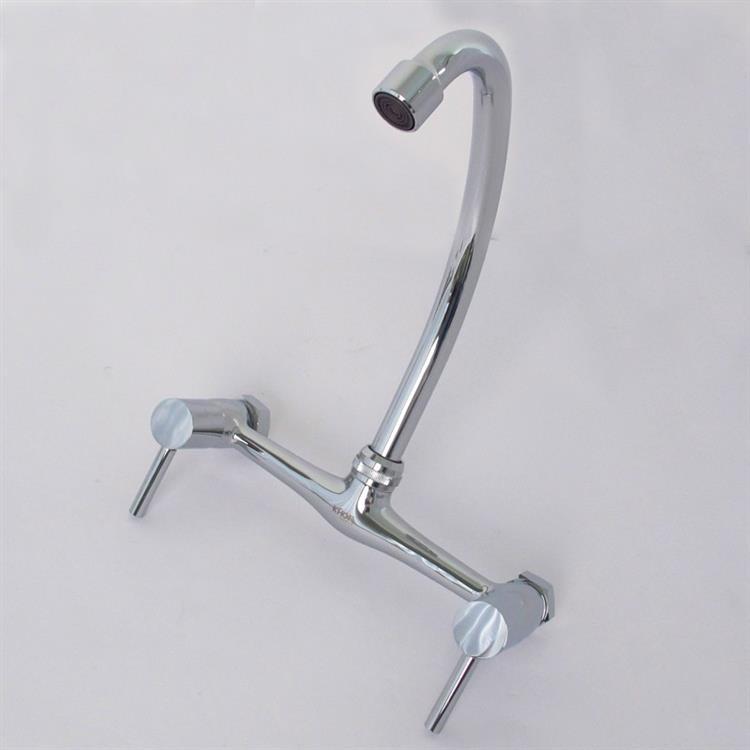 dual handle cold hot kitchen water tap faucet