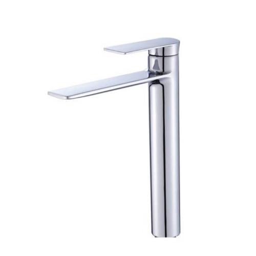 Deck-mount tall heightened basin faucets