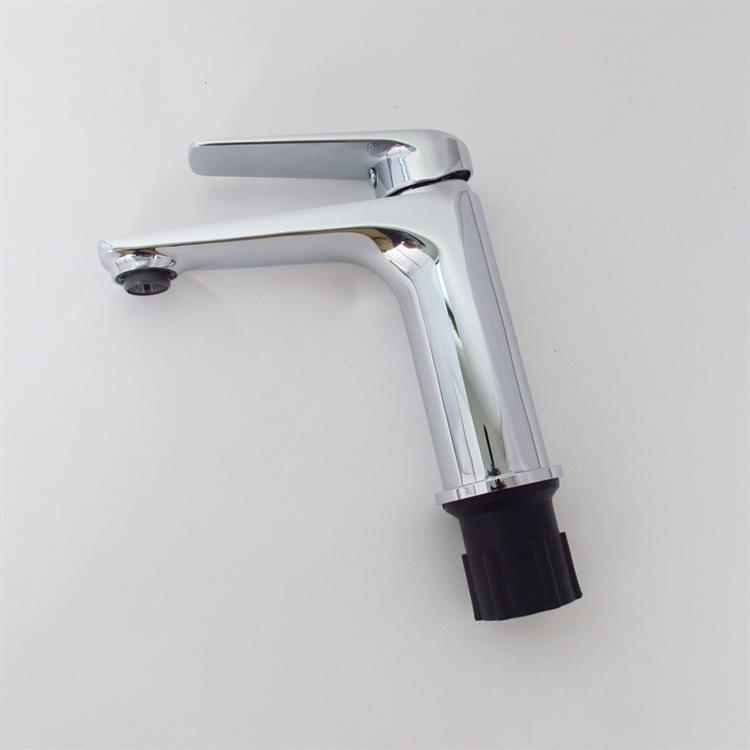 Deck-mount chrome single handle basin faucets
