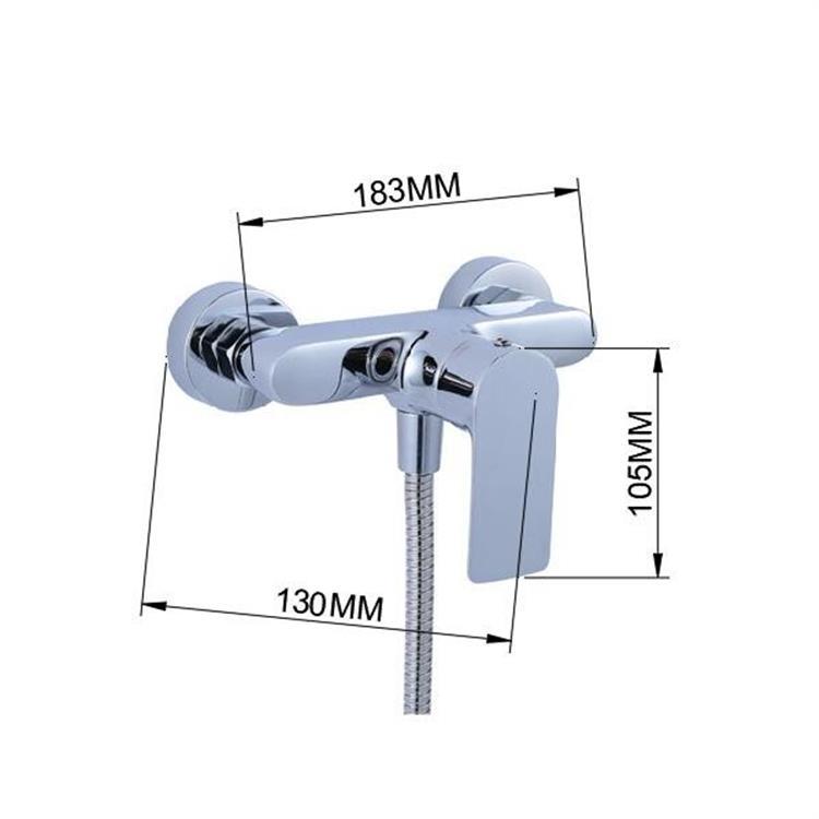 Wall mount European style shower faucet